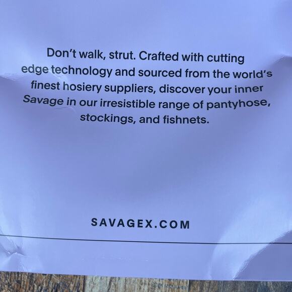 Savage X Fenty Women's XS/S Goji Berry Stocking with Backseam - Picture 4 of 5